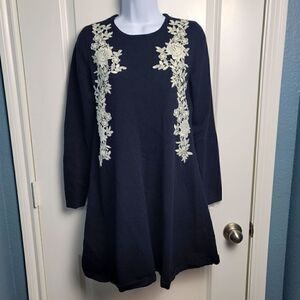 CECE Long Sleeve Sweater Dress Dress